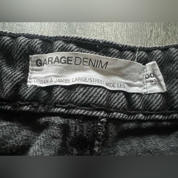 Garage Street Wide Leg Jean - Black Destructed size 00 - Picture 9 of 13